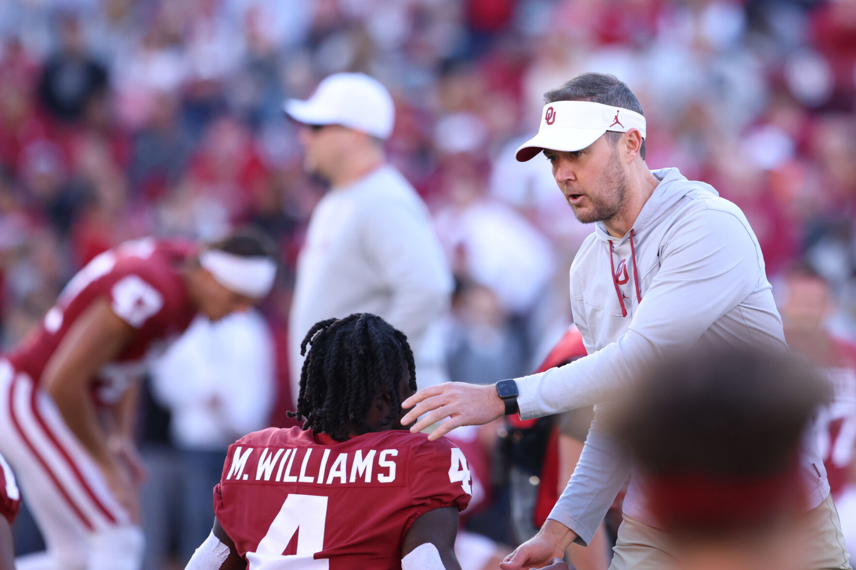 Lincoln Riley and Mario Willams